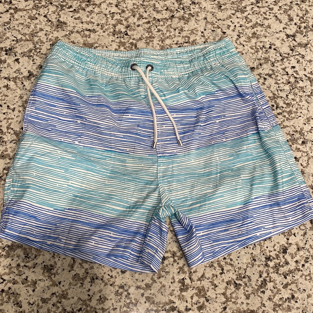 Blue and Turquoise XL mesh lined swimming trunks - new with tags